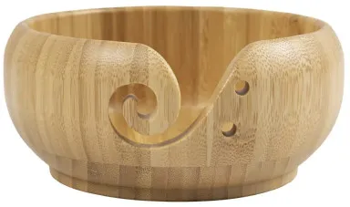 Garnskål, diam. 15 cm, H: 7,5 cm, bambus, 1 stk.