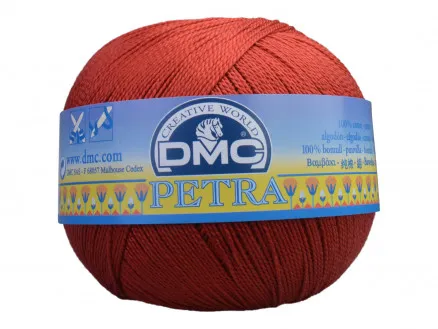 DMC Petra nr. 5 Heklegarn Unicolor 5355 Rustbrun