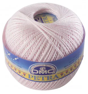 DMC Petra nr. 8 Heklegarn Unicolor 54461 Sart Rosa